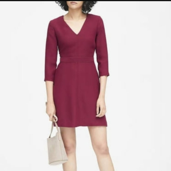 Banana Republic V neck dress Sz 14 - Picture 1 of 2